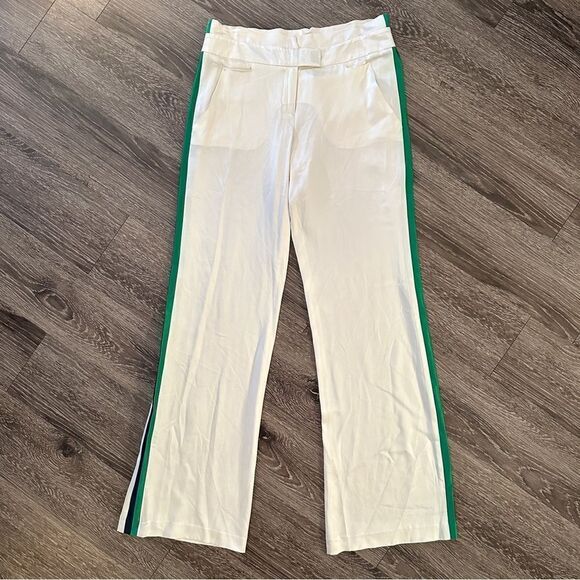 Lamb Side Stripe Silk Trousers - Picture 1 of 7